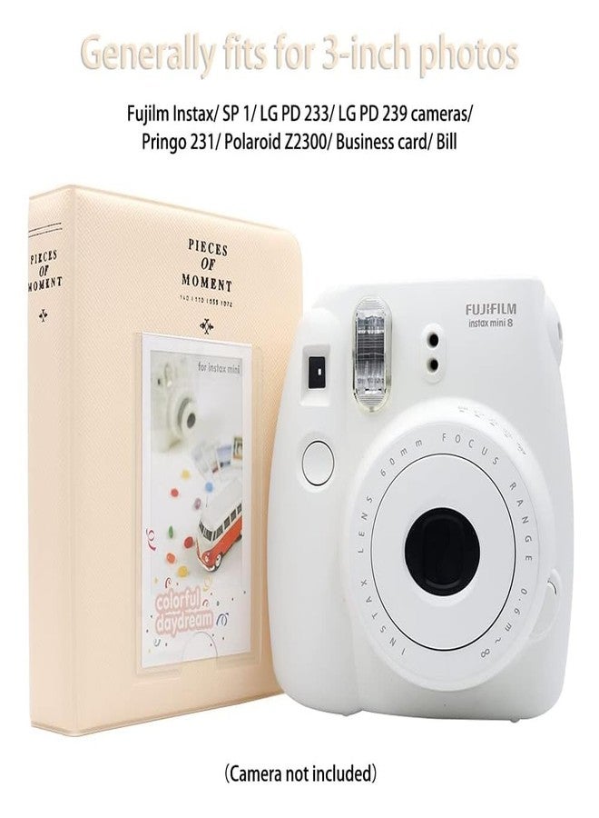 ZENKO 64-Pocket Album + 5 Magnetic Frames fits Fujifilm Instax Film Roll Mini (12, 11, 9, 8, 40, Evo, Liplay), Mini Link Printer, Polaroid Snap Touch, PIC-300, Z2300 Mint Instant Cameras (Beige) - Image 4
